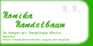 monika mandelbaum business card