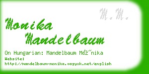 monika mandelbaum business card